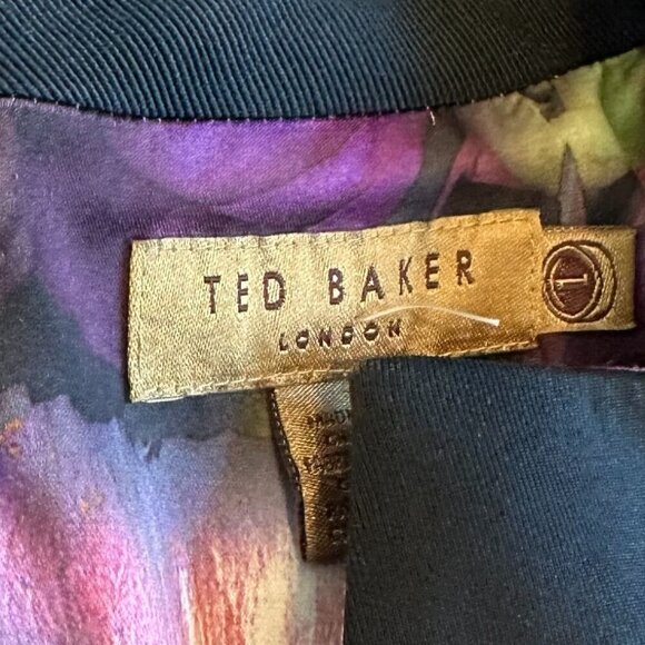 Ted Baker London Black Sleeveless Sheath Dress Scuba Stretch Size 4 Women's - Picture 10 of 10